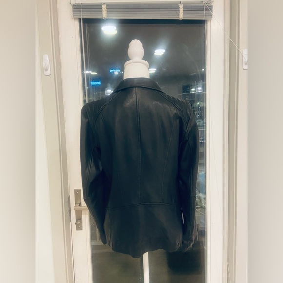 Marc New York Black Leather Jacket New Never Worn with Tags - Picture 2 of 9